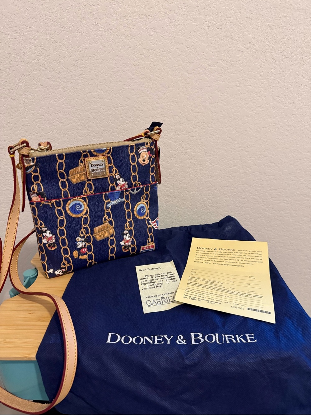 Disney Dooney & Bourke DCL Charm Letter Carrier 2013 NWT